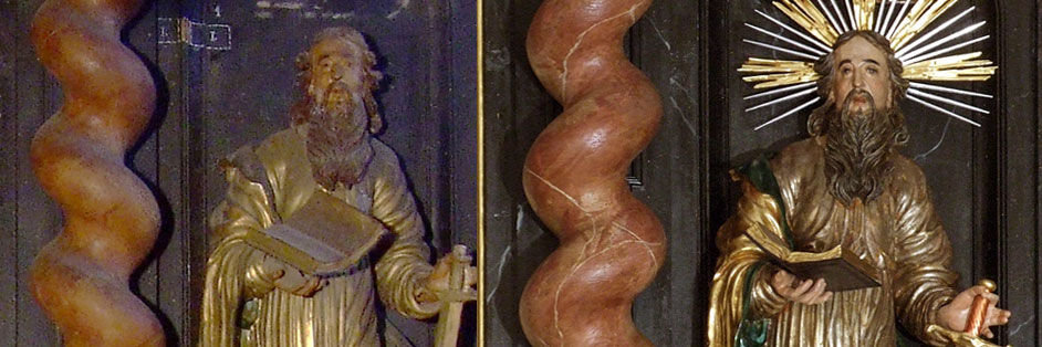 BAROKOVÝ OLTÁR Ochtiná, kostol evanjelickej cirkvi a. v.