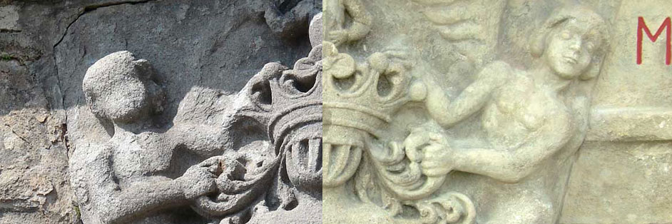 BAROKOVÝ KAMENNÝ PORTÁL VÝCHODNEJ BRÁNY HRADU KRÁSNA HÔRKA Krásnohorské Podhradie